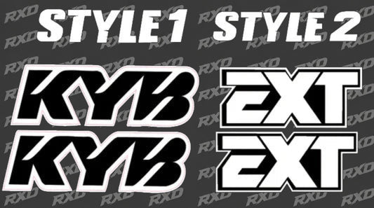 EXT / KYB Fork Tube Decals