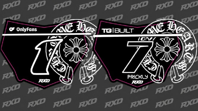 Chrome Hearts Motocutz Front Plate Decal