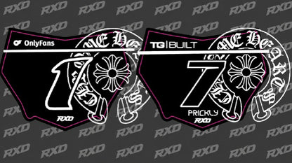 Chrome Hearts Motocutz Front Plate Decal