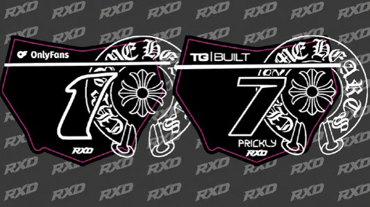 Chrome Hearts Motocutz Front Plate Decal